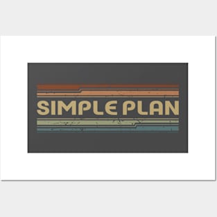 Simple Plan Retro Lines Posters and Art